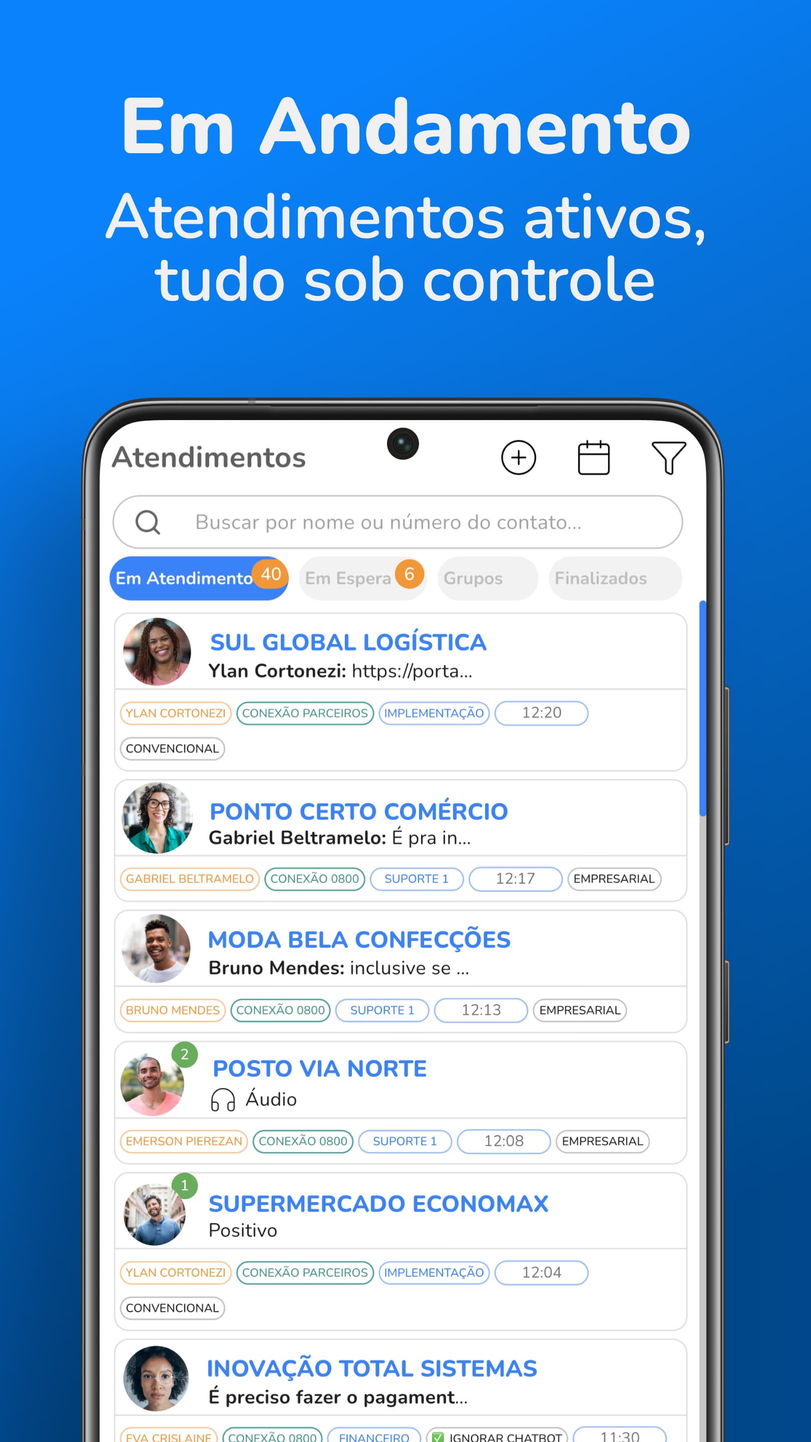 Toky App - Atendimentos